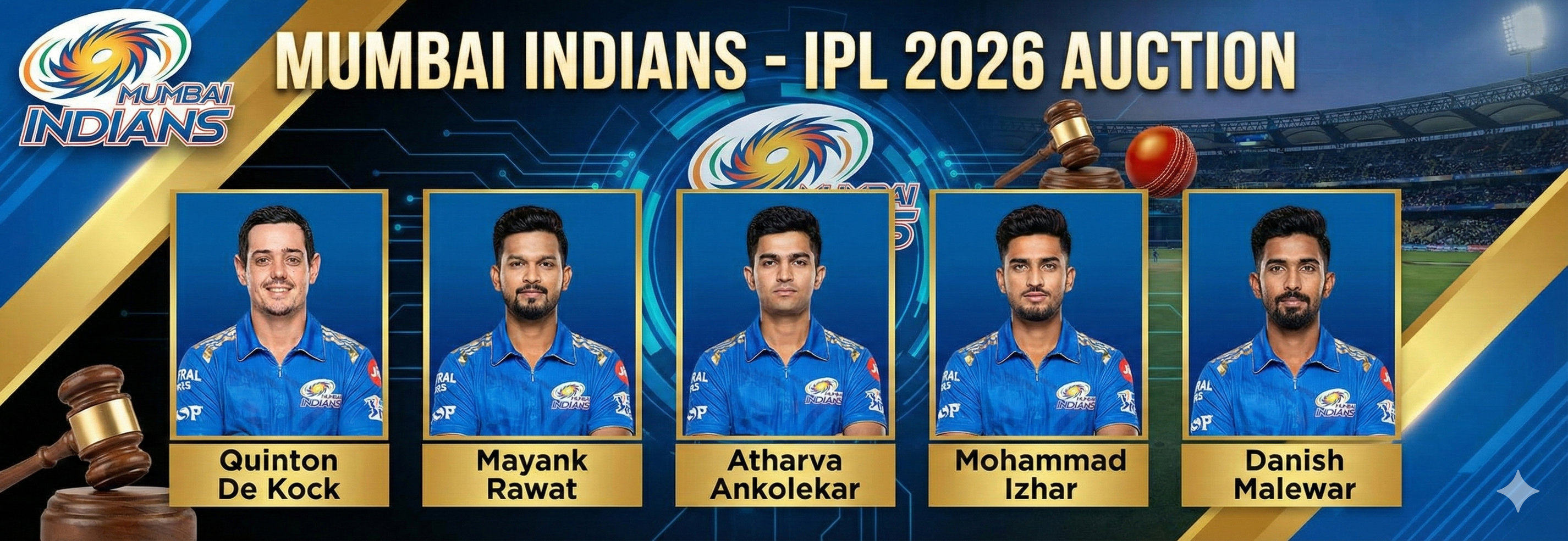 Mumbai Indians (MI) team IPL 2026 Image AI Generate